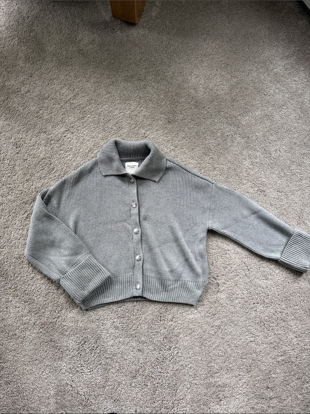 Abercrombie Button-Up Knit Cardigan Sweater